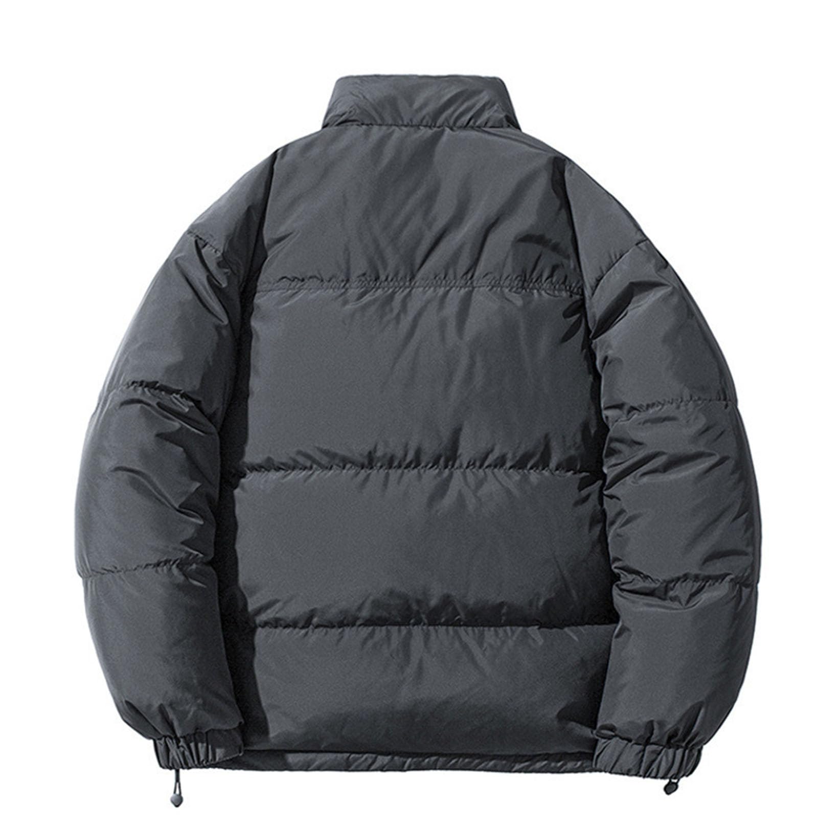 Doudoune légère d'hiver en Duvet pour Hommes Veste Doudoune isolée Manteau Bouffante pour Neige Ski randonnée Voyage,Dark Gray,XXL