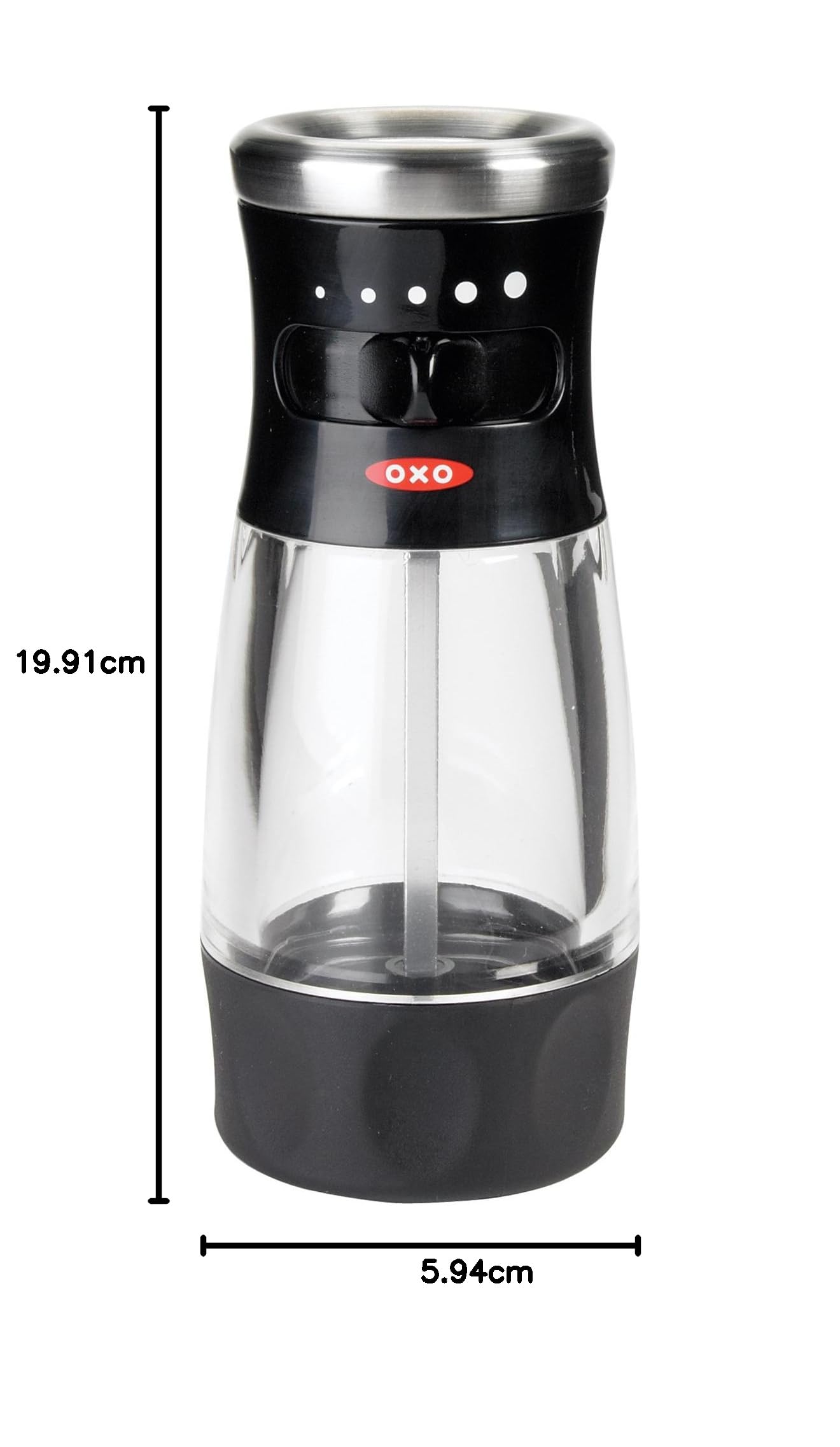 OXO 2154300 - Macinasale, acrilico, colore: Nero
