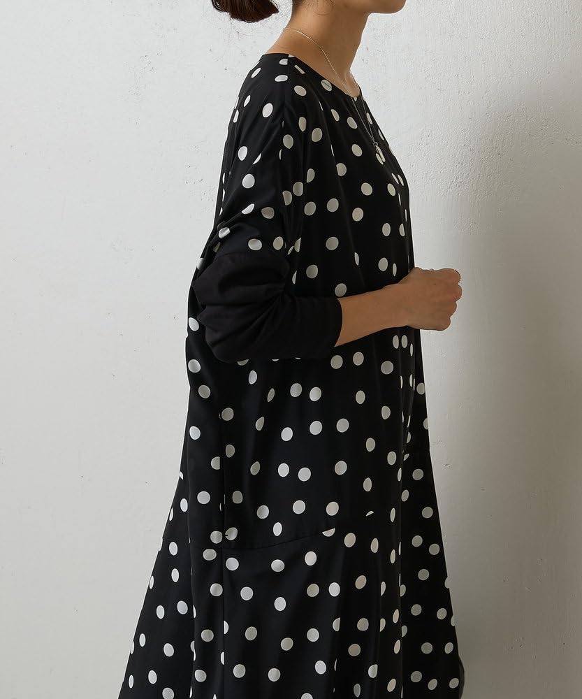 ビアズリー ドットミディワンピース BEARDSLEY] [ビアズリー] ドット