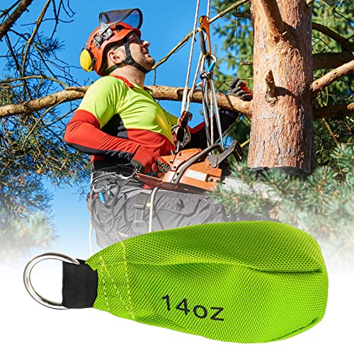 Oudain 4 Pieces Throw Weight Bags Bulk Arborist Climbing Rope Bags 14 oz / 400g Durable Multi-layer Outdoor Throw Bag Professional Multi Bag for Tree Rock Spelunking(Green) by Oudain - Image 6
