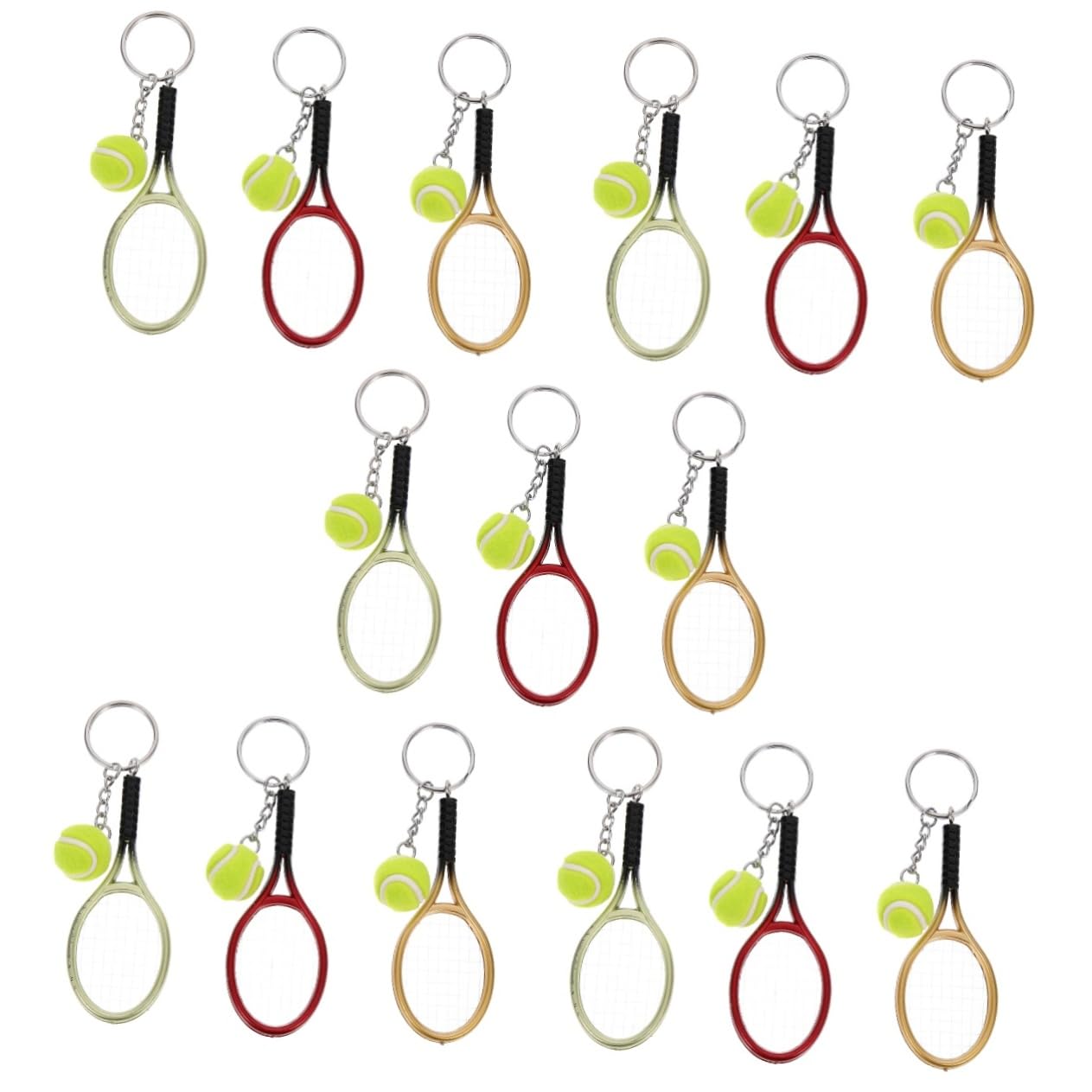 VALICLUD portachiavi da tennis portachiavi dell'atleta portachiavi pallone da calcio Gadget per auto palline tennis palla tennis giocattoli catena chiave accessorio borsa plastica