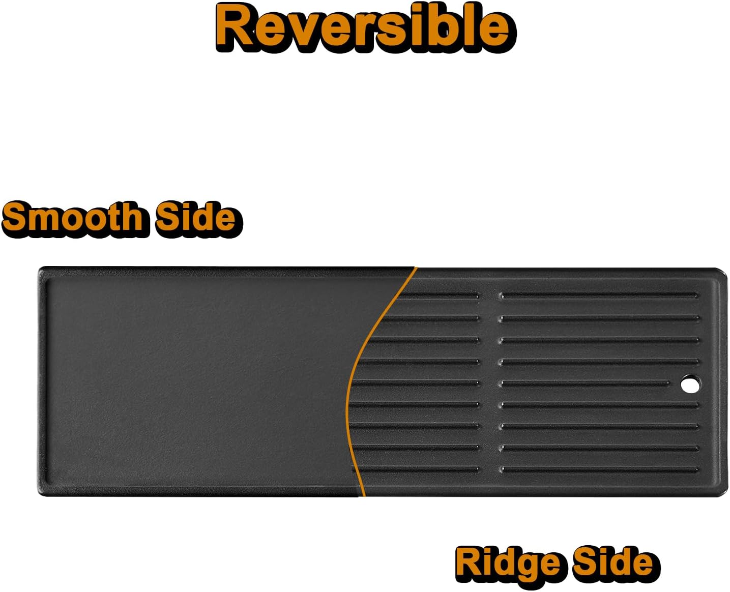 463370519 Griddle Grill Replacement Parts for Charbroil Gas2coal Grill Parts Hybrid 463370516 463340516 463336818 463341918 463343015 463370518 140008 Performance 220 Reversible Griddle Plate