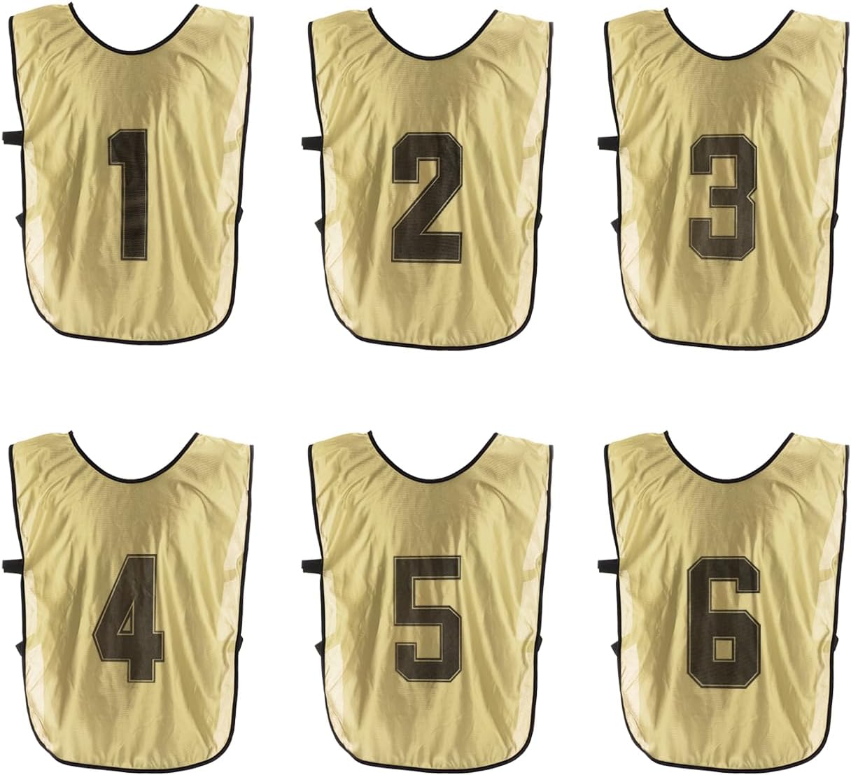 PATIKIL Soccer Training Vest, Team Sports Pinnies Reversible Numbered Soccer Practice Pennies Jerseys Bibs
