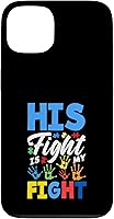 Vista 6 de His Fight is My Fight Autism Awareness Case for iPhone Air