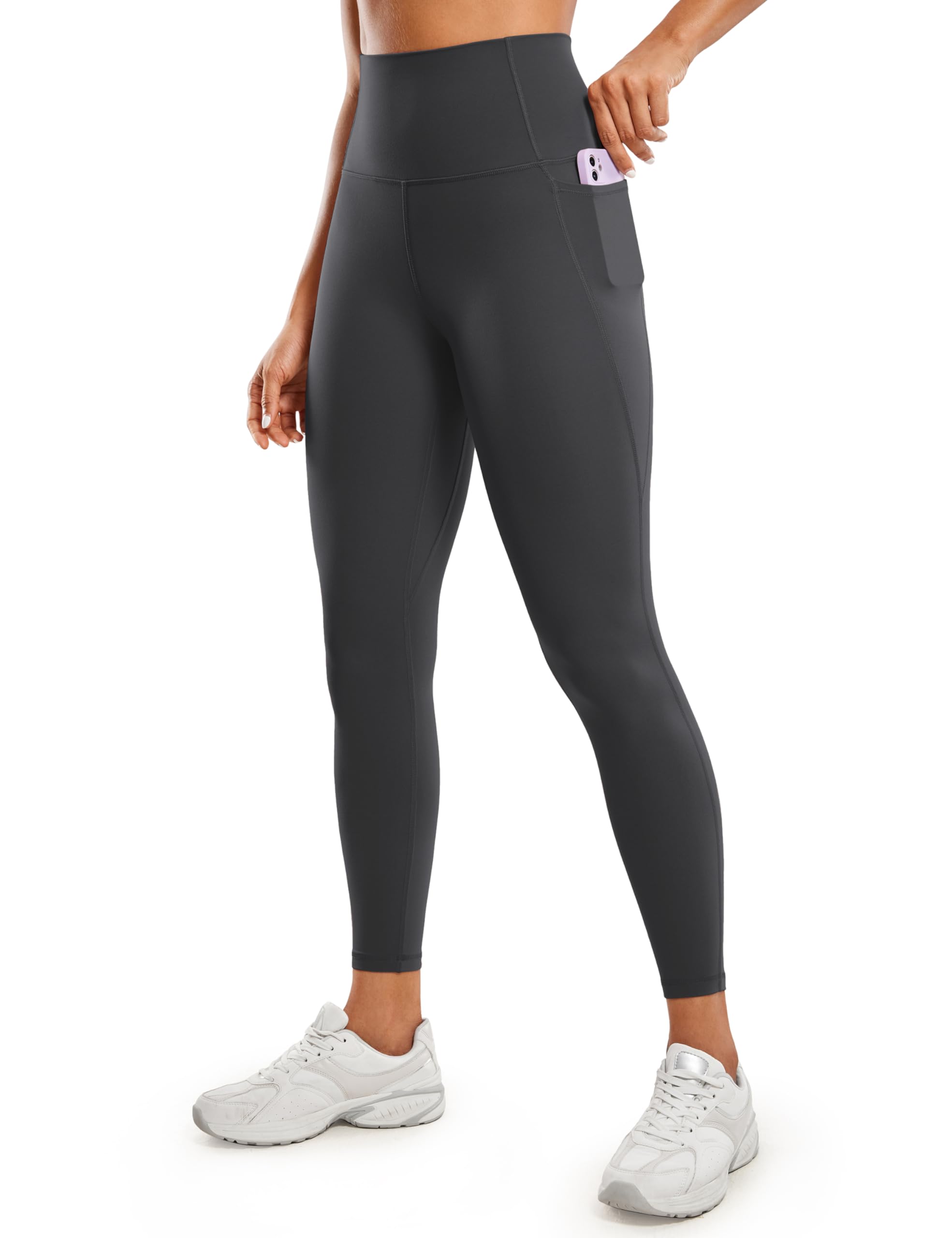 Crz Yoga Women's Mysterious Grey Butterluxe Leggings With Pockets 25'' 16