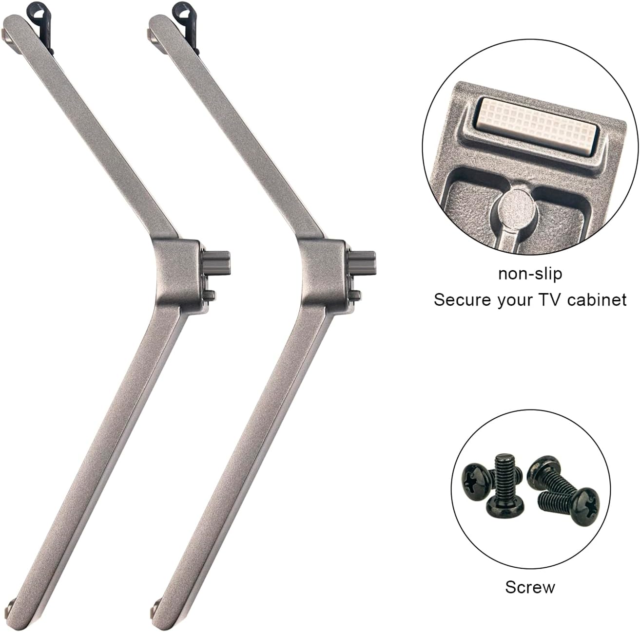 AIDITIYMI Replacement TV Stand Legs fit for Hisense TV 43C350U 43C350KU 43C350U0002