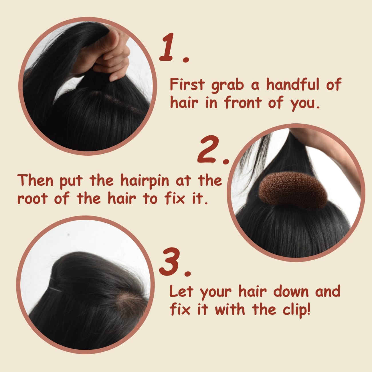 2 Pcs Hair Bump It Up Volume Inserts, Hairpadding Tool Styling Accessories - Image 4