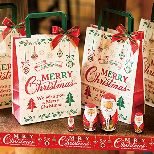 Amazon｜手提げ袋 紙袋 クラシカルクリスマス-4(50枚) XCL-4P