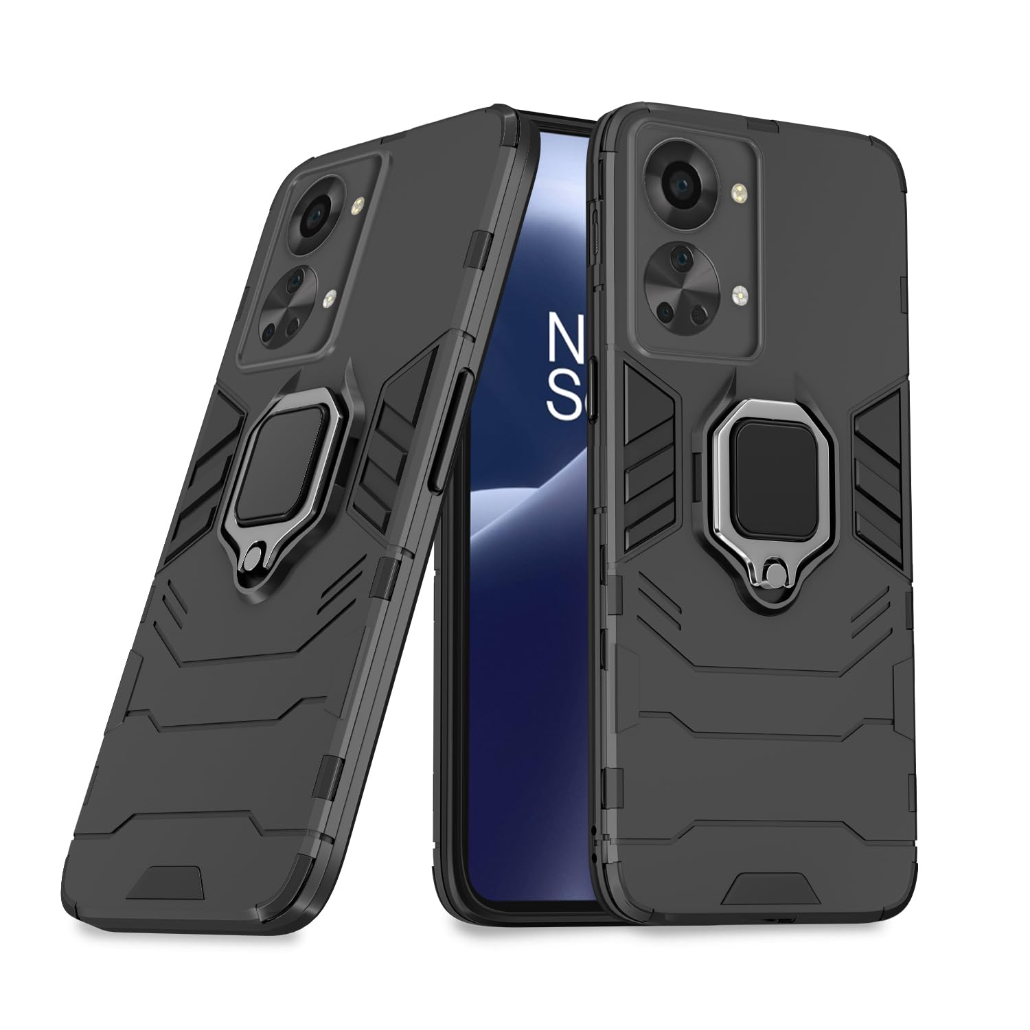 Pikkme OnePlus Nord 2T 5G Back Cover | D5 Tough Armor Bumper | 360 Protection Case | Ring Holder Stand Case for OnePlus Nord 2T 5G (Black) (B0CBBJNNWP) Amazon Price History, Amazon Price Tracker