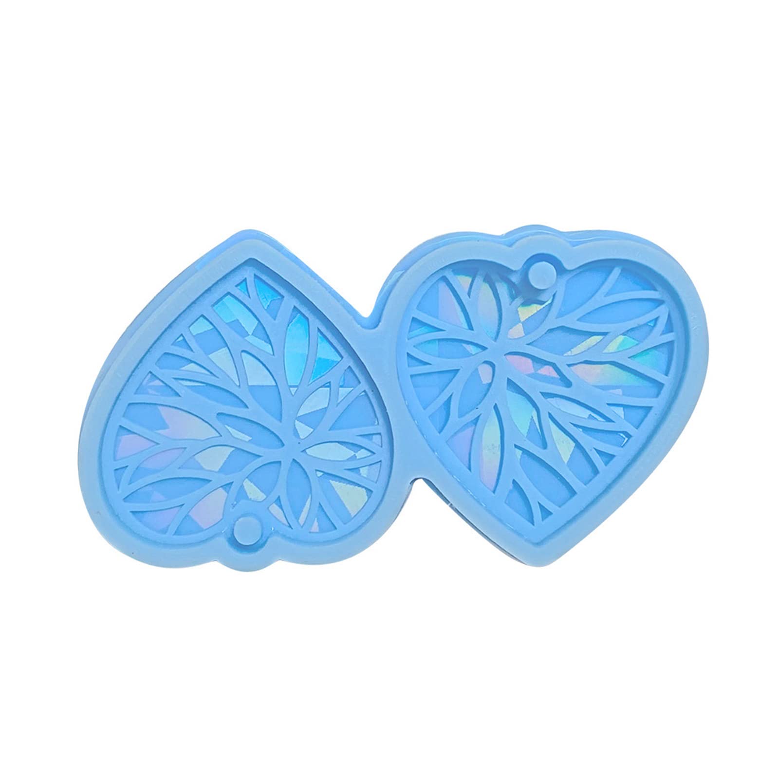 Osniyaw Blue Heart Silicone Casting Epoxy Resin Moulds For Resin Pendant Earring Jewellery Tool Mould, Epoxy Craft, Silicone Pendant Moulds
