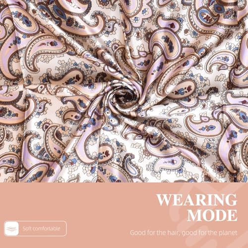 35 Inches Silk Head Scarf-Satin Hair Scarves Silk Bandana Scarf Headscarf for Women's Fashion Scarves3