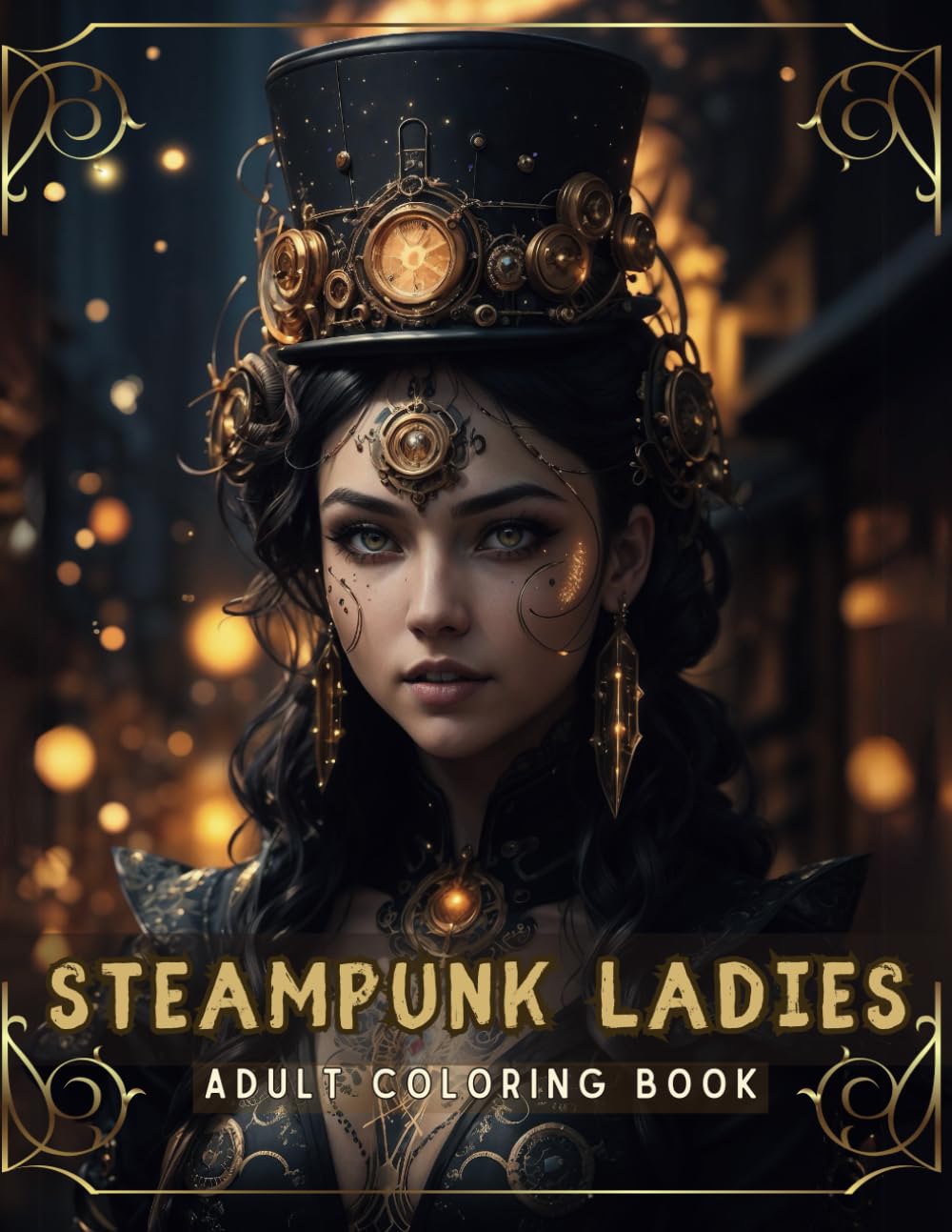 Steampunk Ladies Coloring Book for Adults: 55 Beautiful and Stunning Steampunk Women Portraits to Color | Coloring Book for Relaxation and Stress Relief