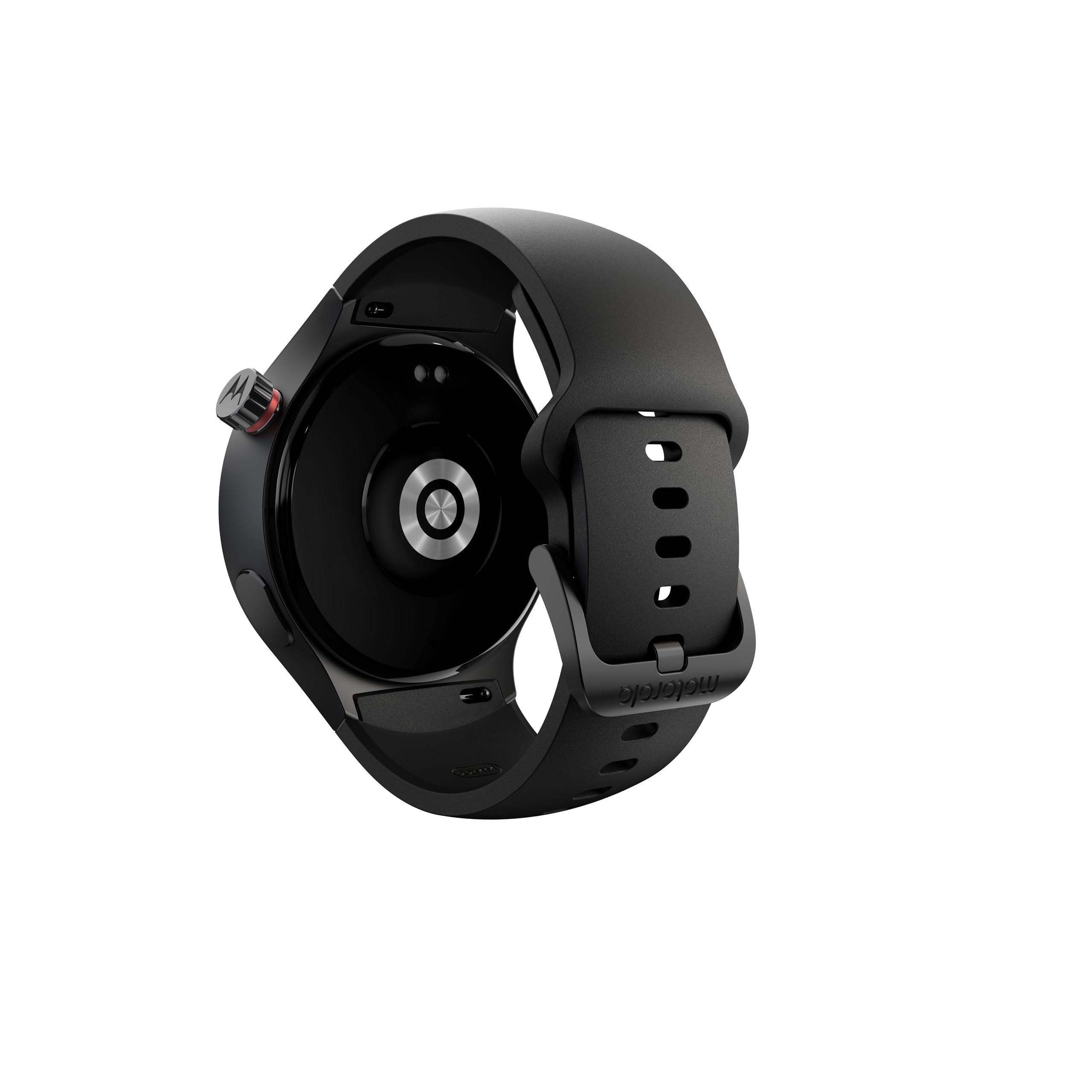 Motorola Pantone Vulcanic Ash Watch (nero), grande schermo OLED da 1,4 pollici, assistente fitness con monitoraggio attività, resistenza all'acqua, durata della batteria 13 giorni