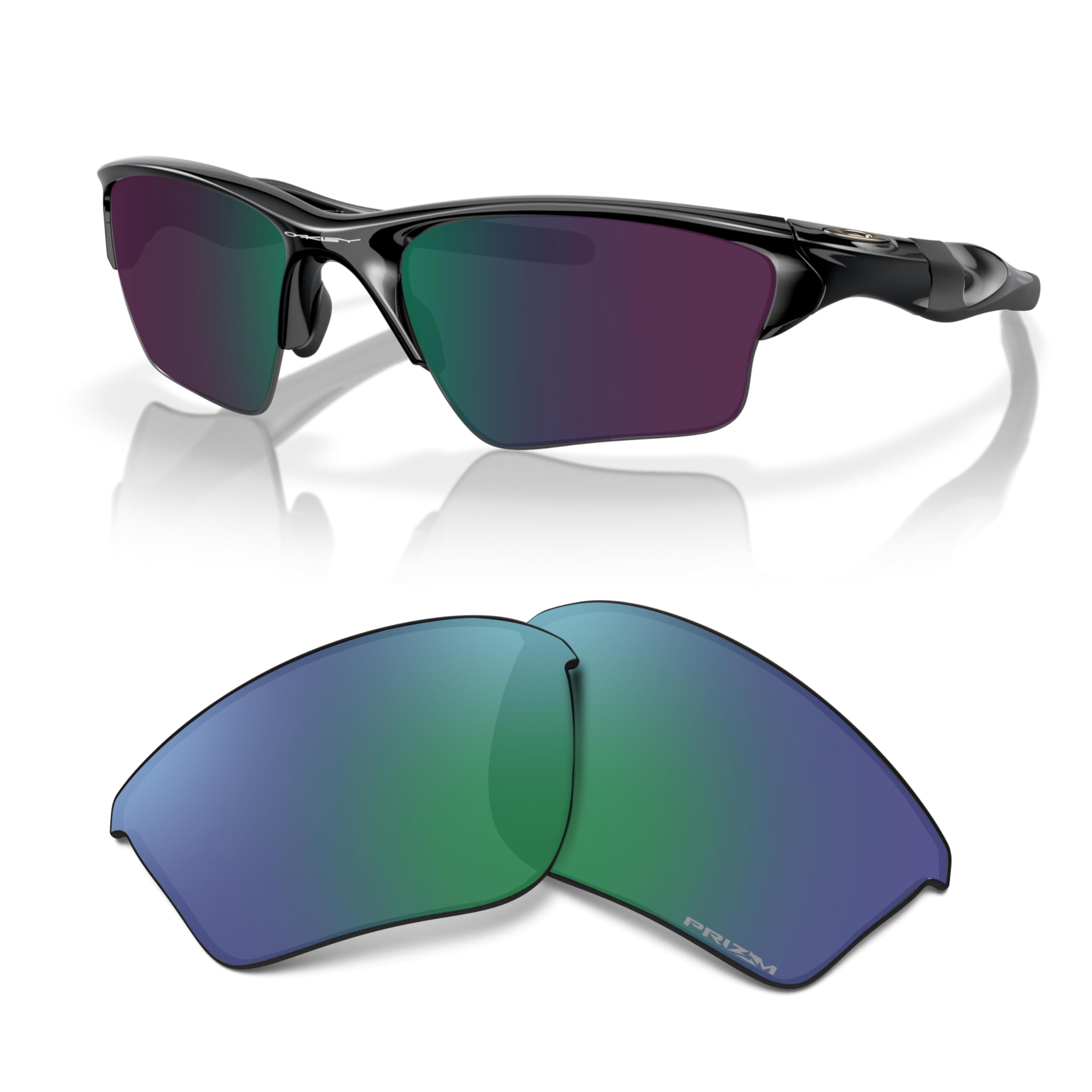 OAKLEY Original Half Jacket 2.0 XL OO9154 Replacement Lenses For Men For Women+ Bundle Microfiber Pouch -FRAMES NOT INCLUDED
