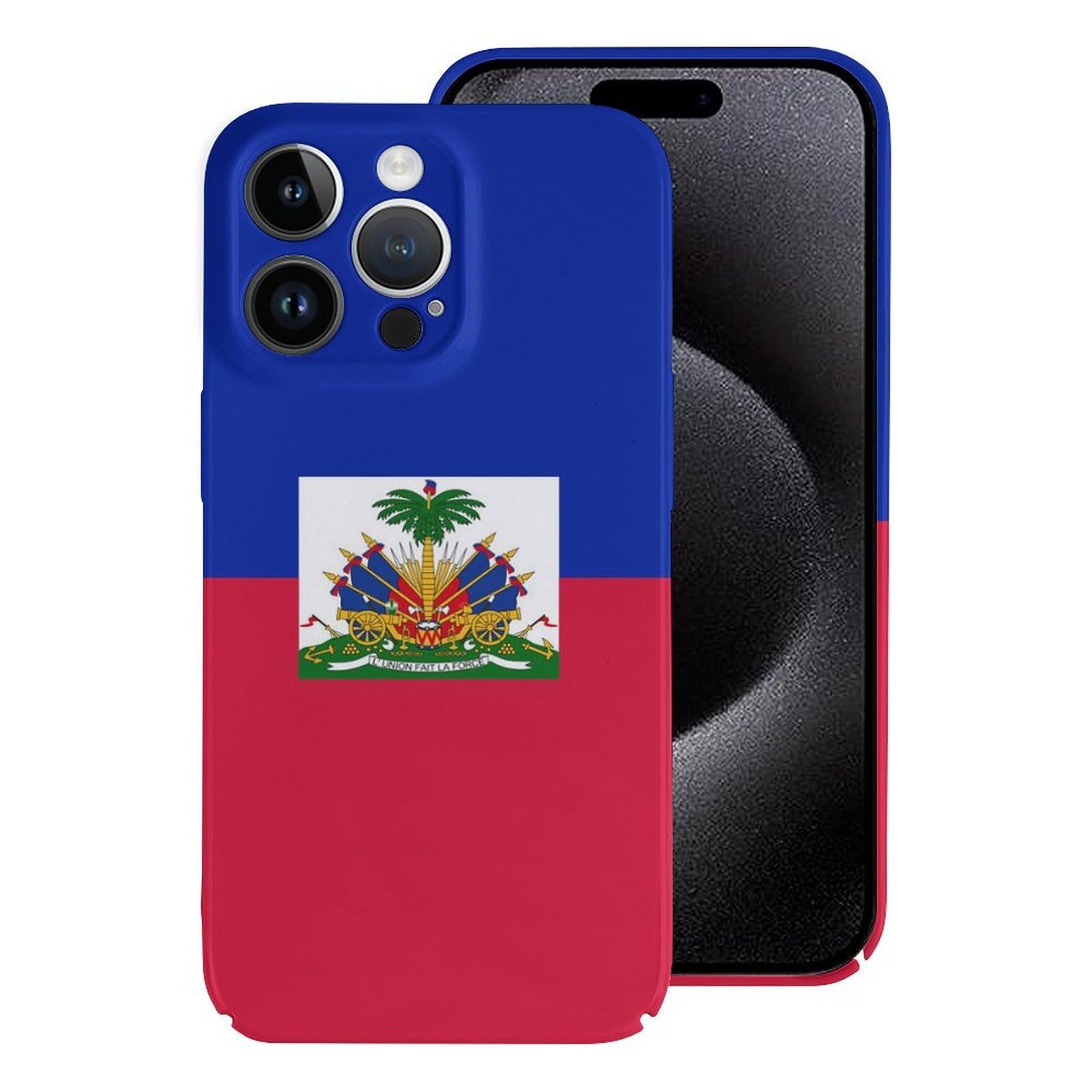 Flag of Haiti Compatible with Case Slim Fit Phone Cover Hard Shell Anti-Scratch