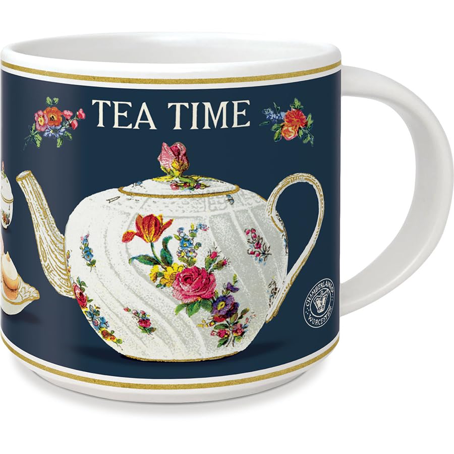 Taza CAVANILLI & CO Vintage Tea Time 414 ml con caja miniatura 1