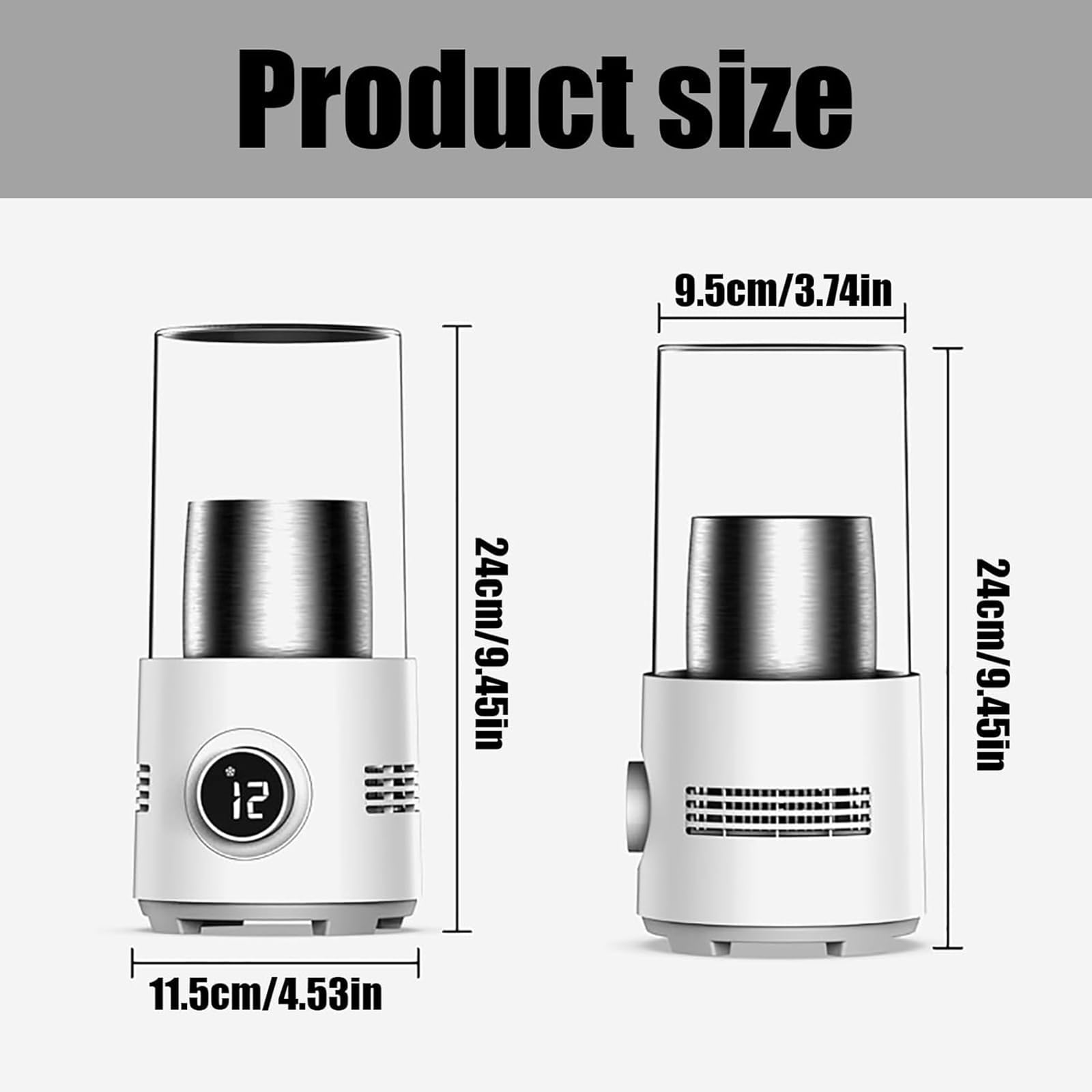 Refrigeratore per Tazze, per Casa, Ufficio E Viaggi | Scaldatazze da scrivania 2 in 1 per caffè, tè, bevande, acqua, latte e birra, Funzioni di riscaldamento e raffreddamento