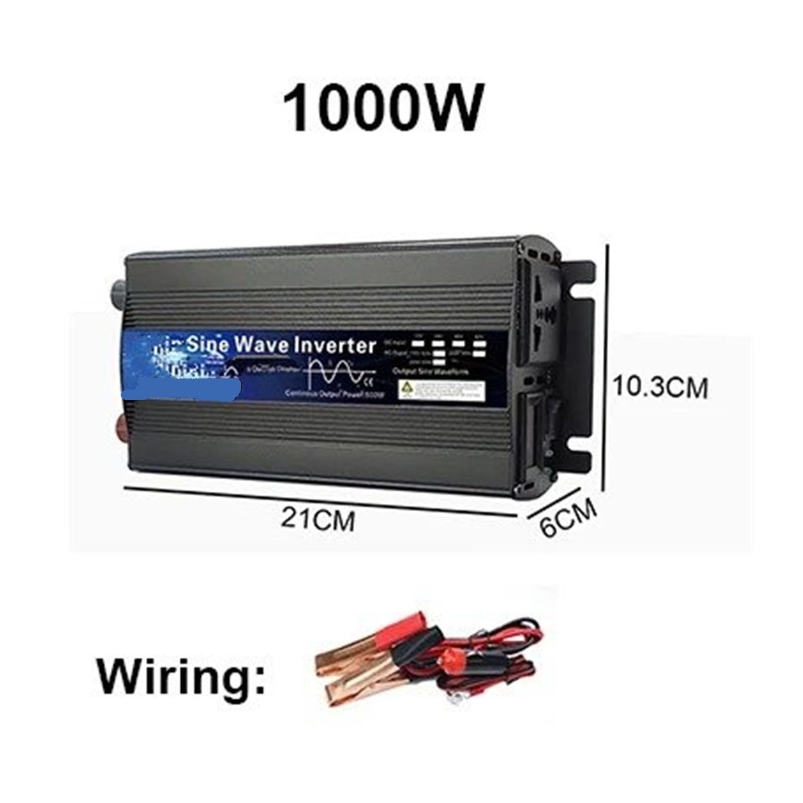Inversor Potencia Inversor 12V 24V 110V 220V 1000w 2000w 2600w Inversor Onda Sinusoidal para Pura 48V Alimentar Pantalla LED Convertidor Solar Convertidor(1000W,24V,220V-230V 50HZ)