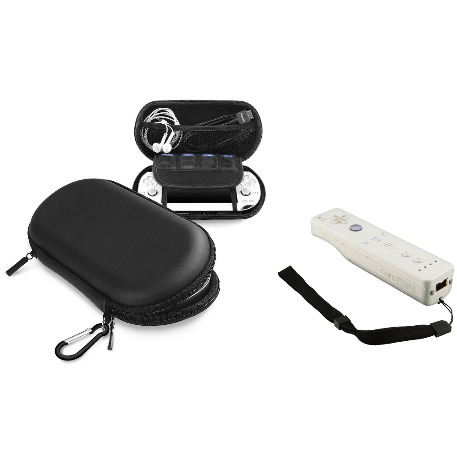 Everydaysource Compatible With Sony Playstation Vita Black Eva Case + FREE Black Wrist Strap