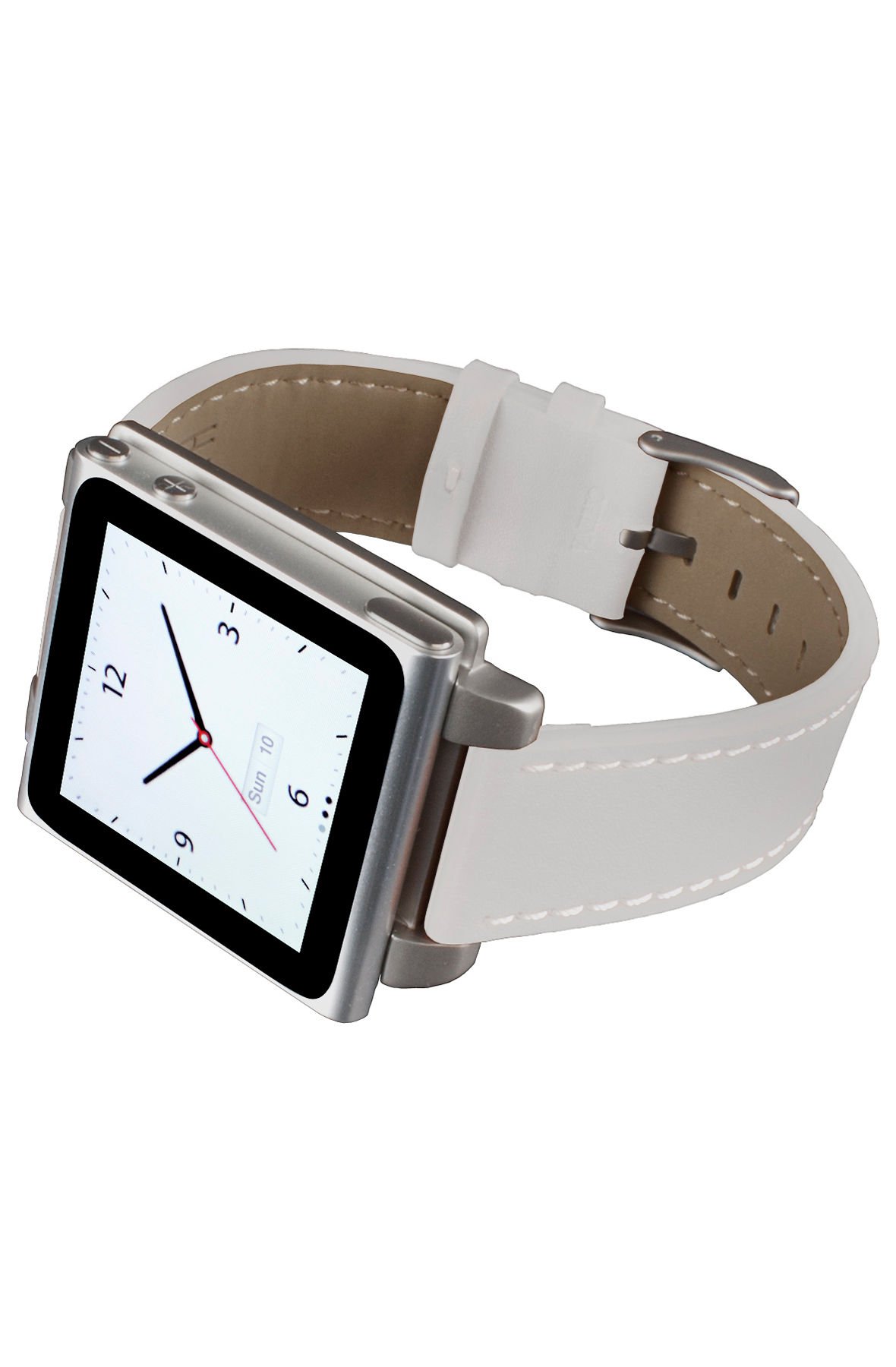 Hex hx1141-WHTE Vision Classic Leather Armband aus Leder für iPod Nano 6, Weiß