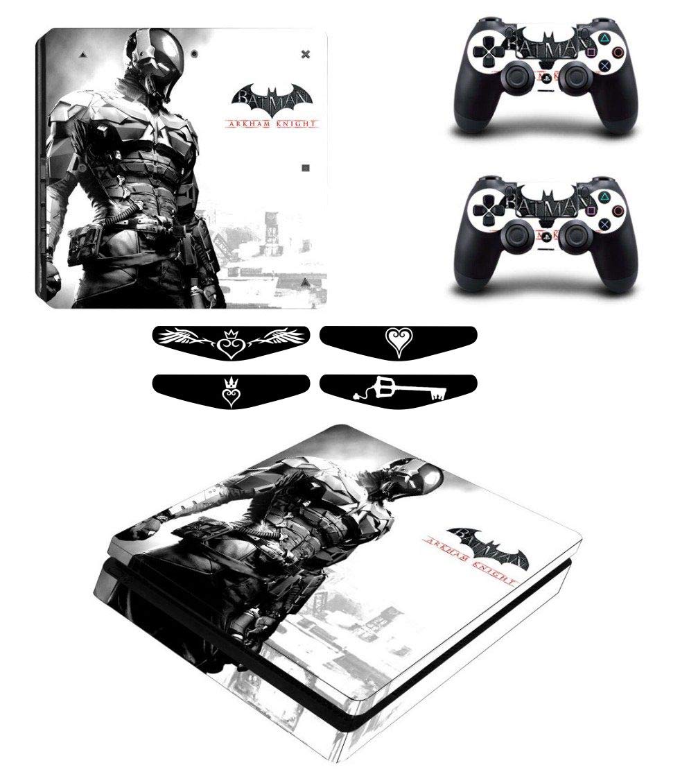 Elton Batman Arkham Knight 3M Skin Sticker Cover for PS4 Slim Console and Controllers Full Set Console Decal Stickers for Front & Back 4 Led bar Decal +2 Controller Decal (B08WL85PJM) Amazon Price History, Amazon Price Tracker