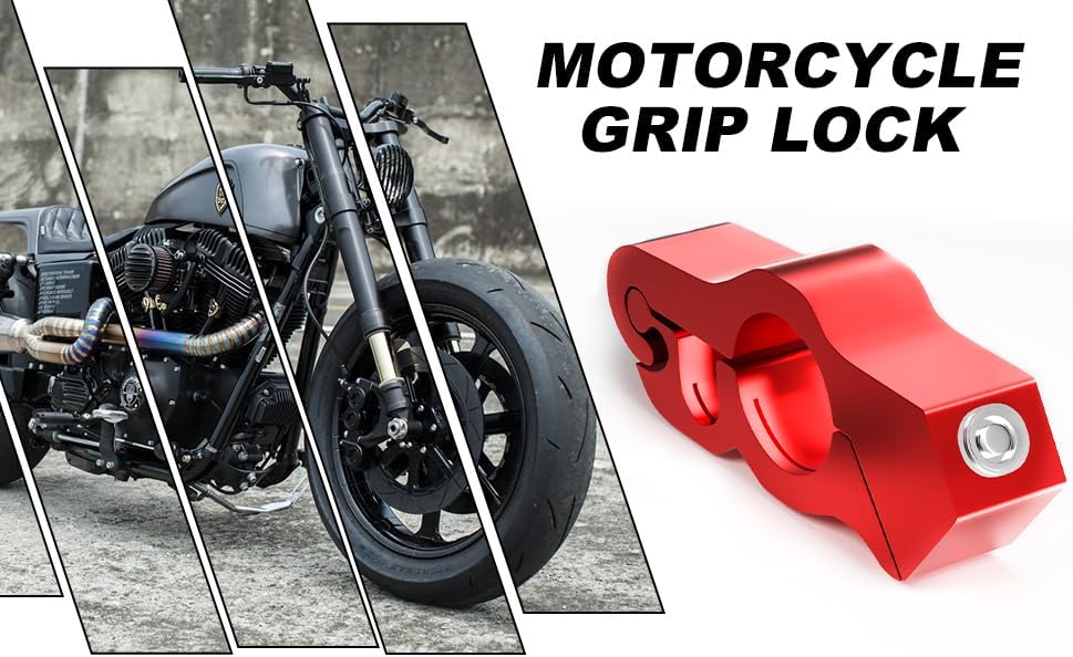 Miniatura 3 de Bloqueo de manillar de motocicleta, accesorios de seguridad antirrobo para motocicletasbicicletas deportivasbicicletas eléctricasscooters, bloqueo