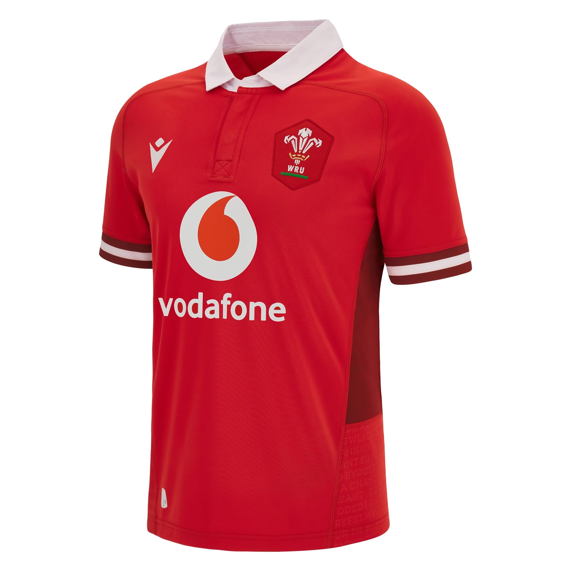Macron Wales WRU 2023/24 Mens Rugby Shirt - Home/Away // RRP: £78 (UK, Alpha, L, Regular, Regular, Home- RED)