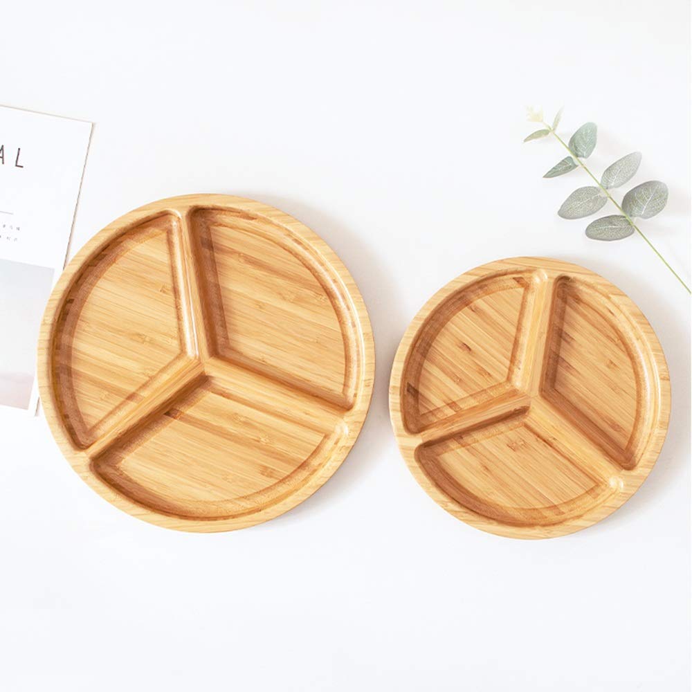 Buy Wooden Serving Platter Tray,Divided snack box
