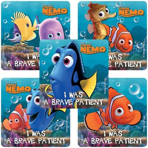 Disney Finding Nemo Medical Stickers - 75 per Pack