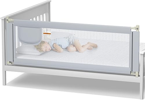 Rieles de cama para camas de niños pequeños a King - Tubo grueso de seguridad mejorada, perfecto para bebés, rieles de cama para niños pequeños,
