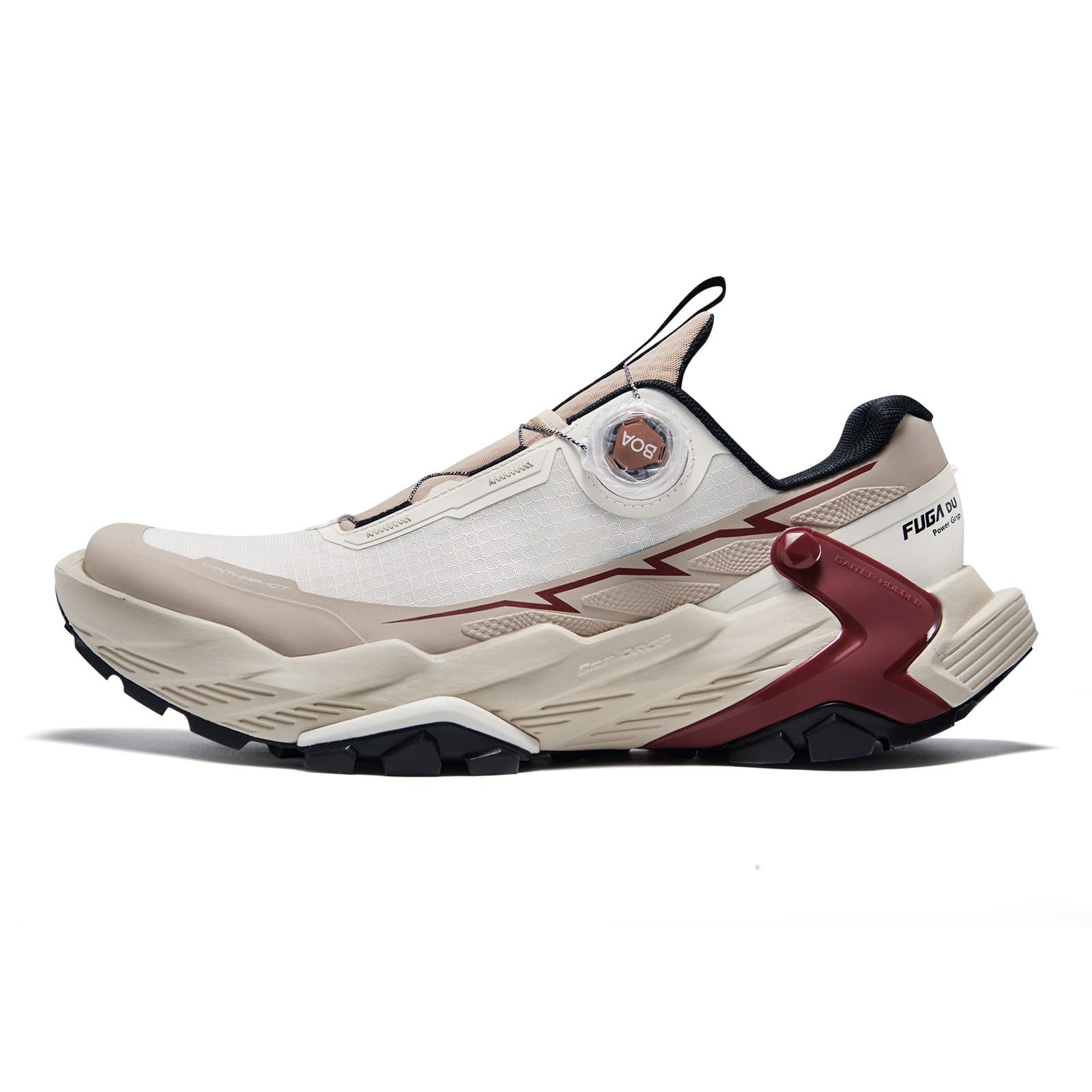 KAILAS Women's FUGA DU BOA Trail Running Shoes Lightweight Non-Slip Wide Toe Box Jogging Walking Hiking Shoe Bleached Sand/Cuba Sand US 9