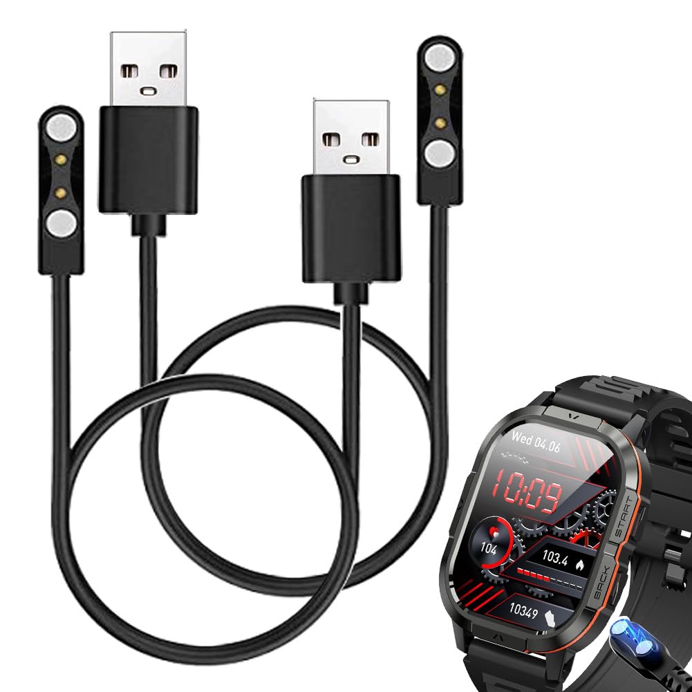 smaate Smart Watch Cables Compatible with P110 Onaneag 2.06” Smart Watch, 2-Pack