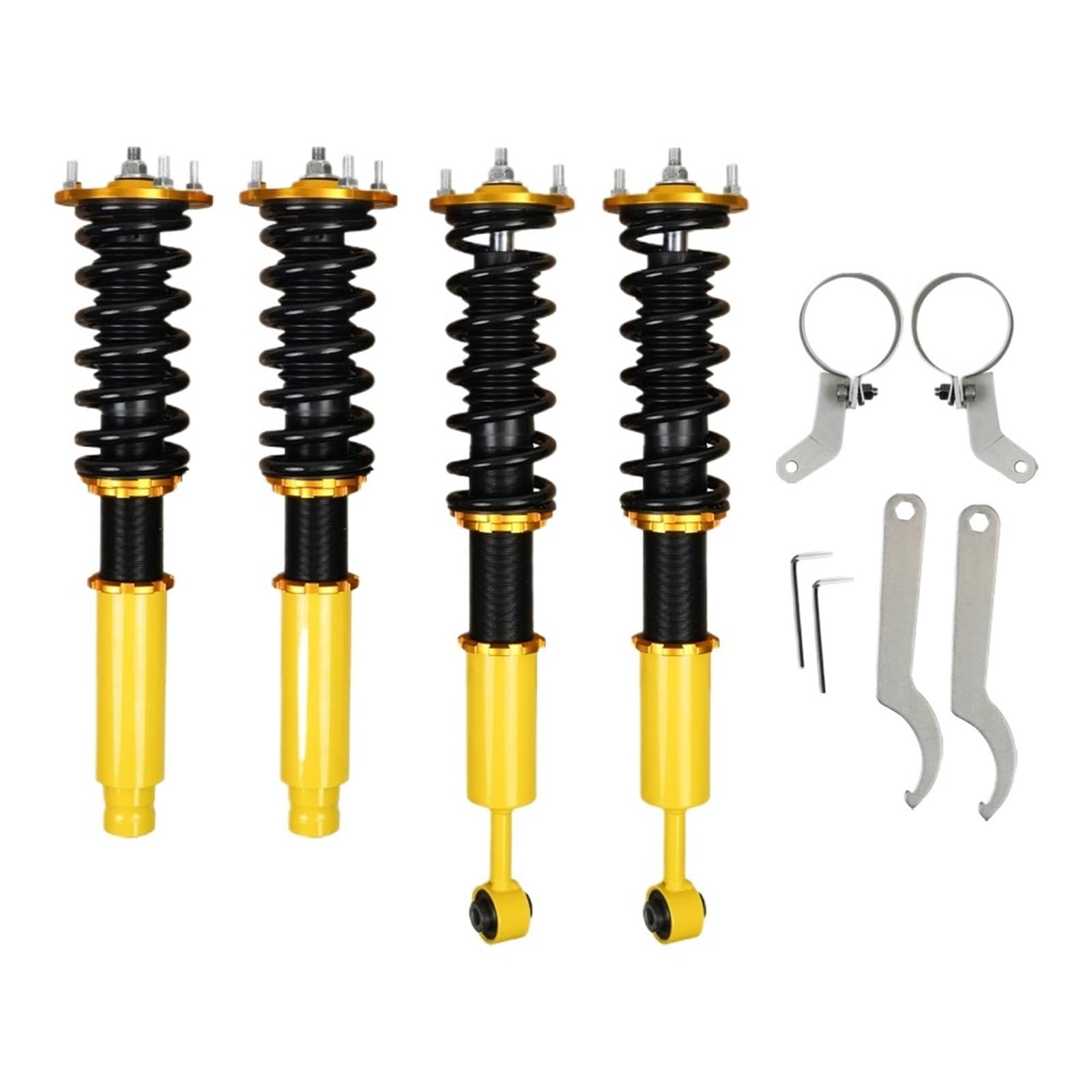 Amortyzatory samochodowe Pasuje do Honda Accord Acura TSX Wysokość sprężyna amortyzatora rozpórki obniżenie regulowane zawieszenie Coilovers(Gold)