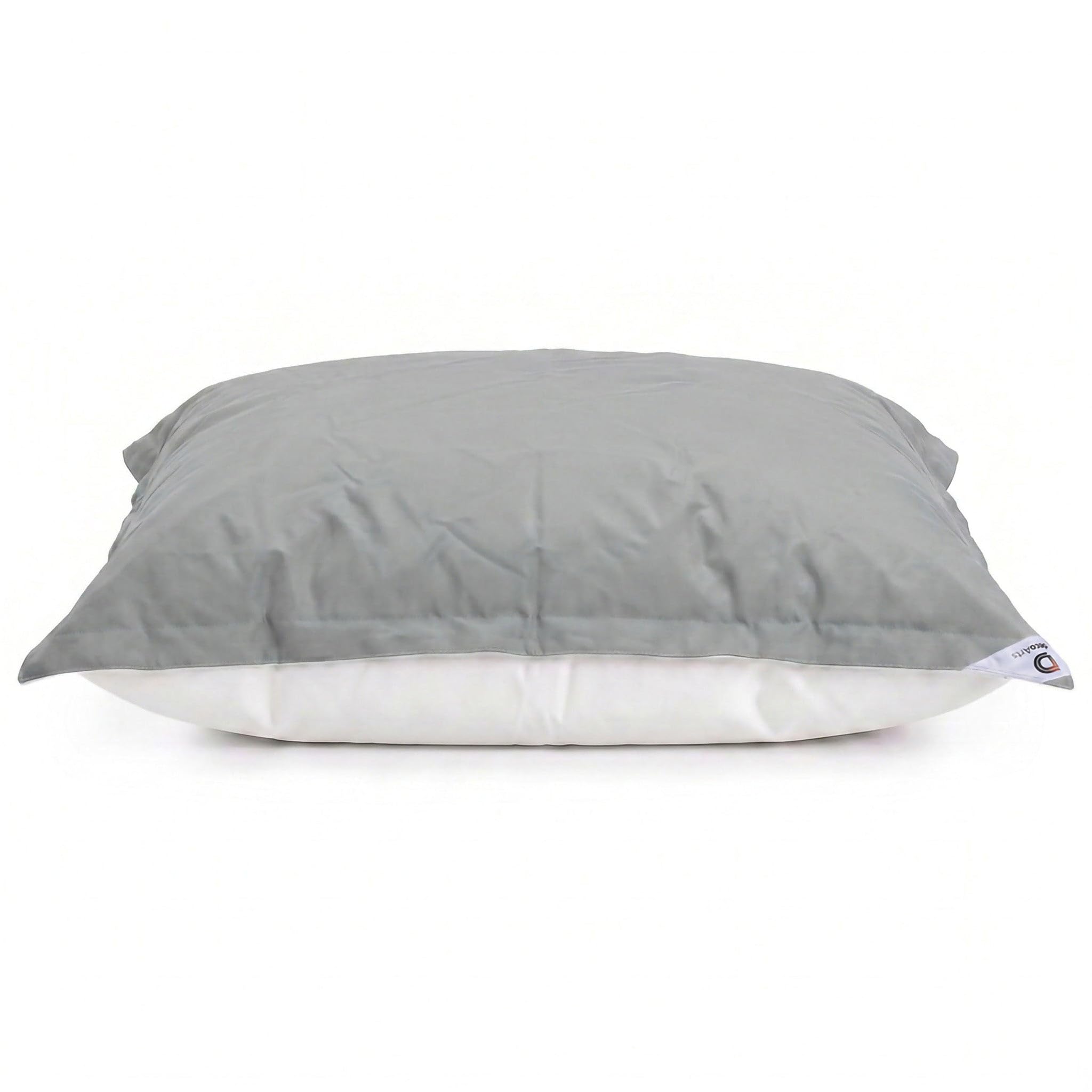 Housse pour Pouf Géant XXL 180x140cm Déhoussable Flottant Piscine Gris Galet