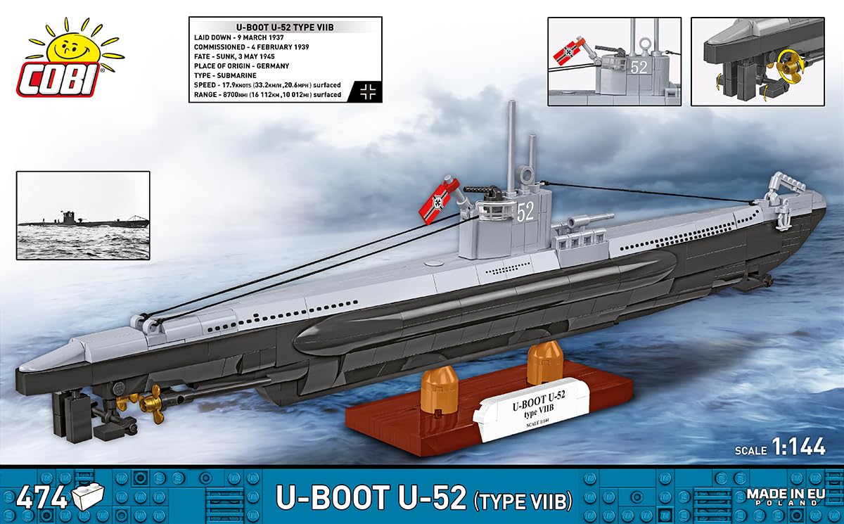 German Submarine Type VIIB (U-Boat U-52)