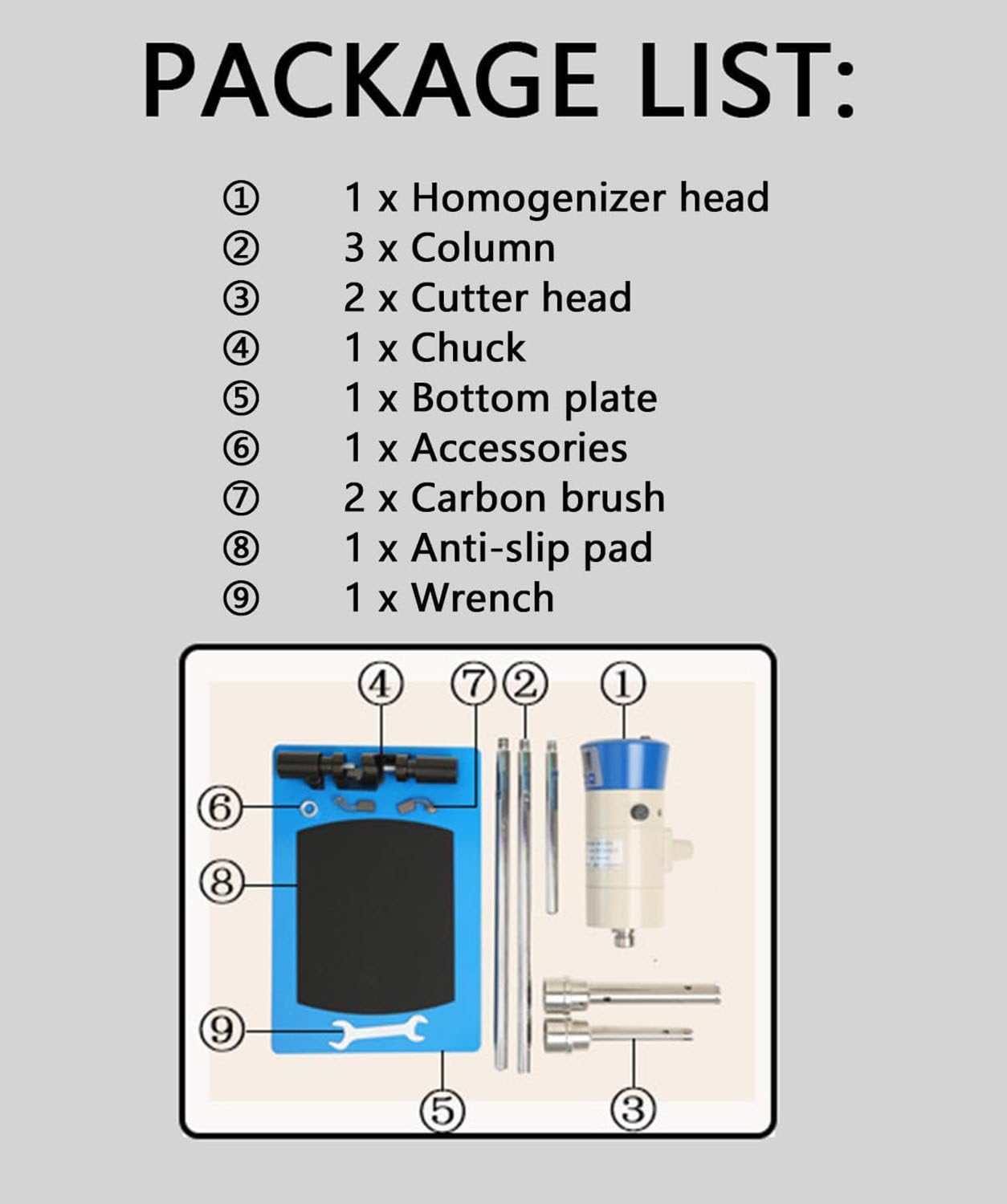 Homogeneizador eléctrico, emulsionador dispersor, Pantalla Digital, Mezclador de Alto cizallamiento para Tratamiento de Agua. FJ300-SH
