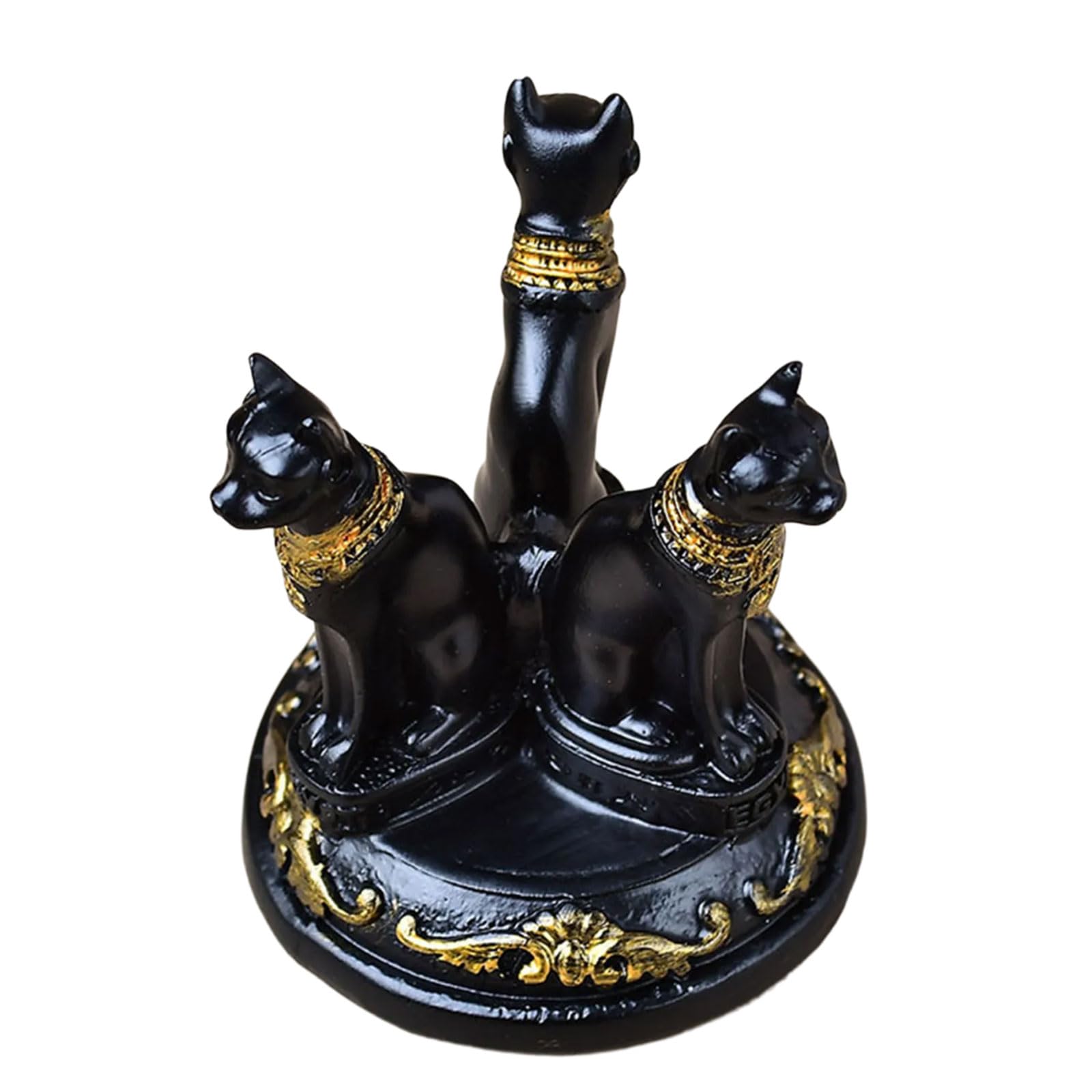 Kalttoy Resin Cats Crystals Sphere Holder Sturdy Display Bases Surfaces Modern Desktop Decoration Resin Crystals Sphere Holder
