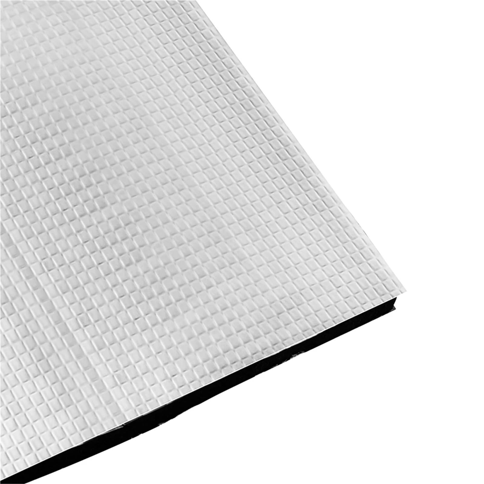 Adhesivo de aislamiento térmico para cama térmica de lana aislante térmico, lámina de aluminio, malla de algodón, almohadilla de espuma para techo de impresora 3D (350 x 350 mm, 10 mm de grosor)