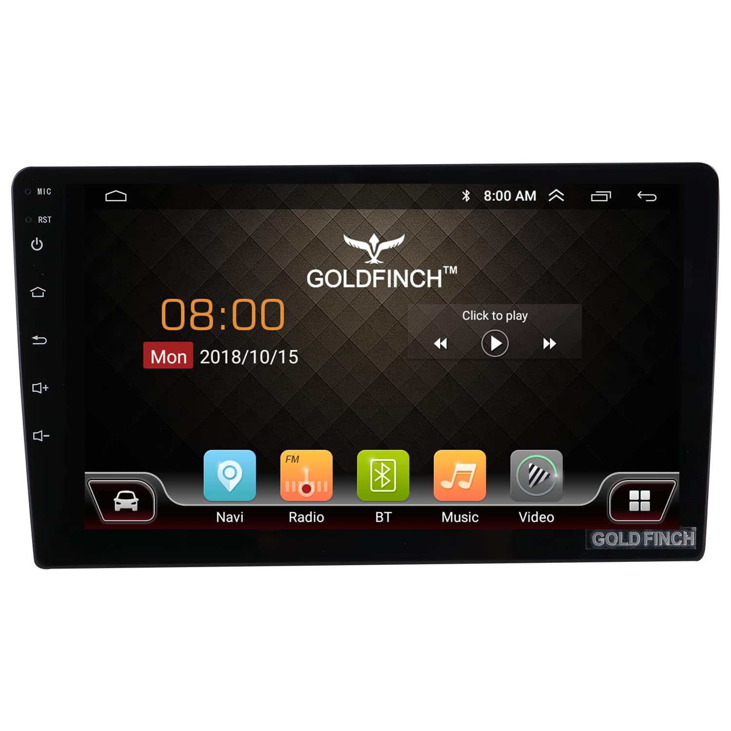 Goldfinch Audio 9 inch Full Touch Screen Android Car Stereo With GPS, Bluetooth, Wi-Fi, Navigation, Android Auto, CarPlay, Reverse Camera Support-image-4
