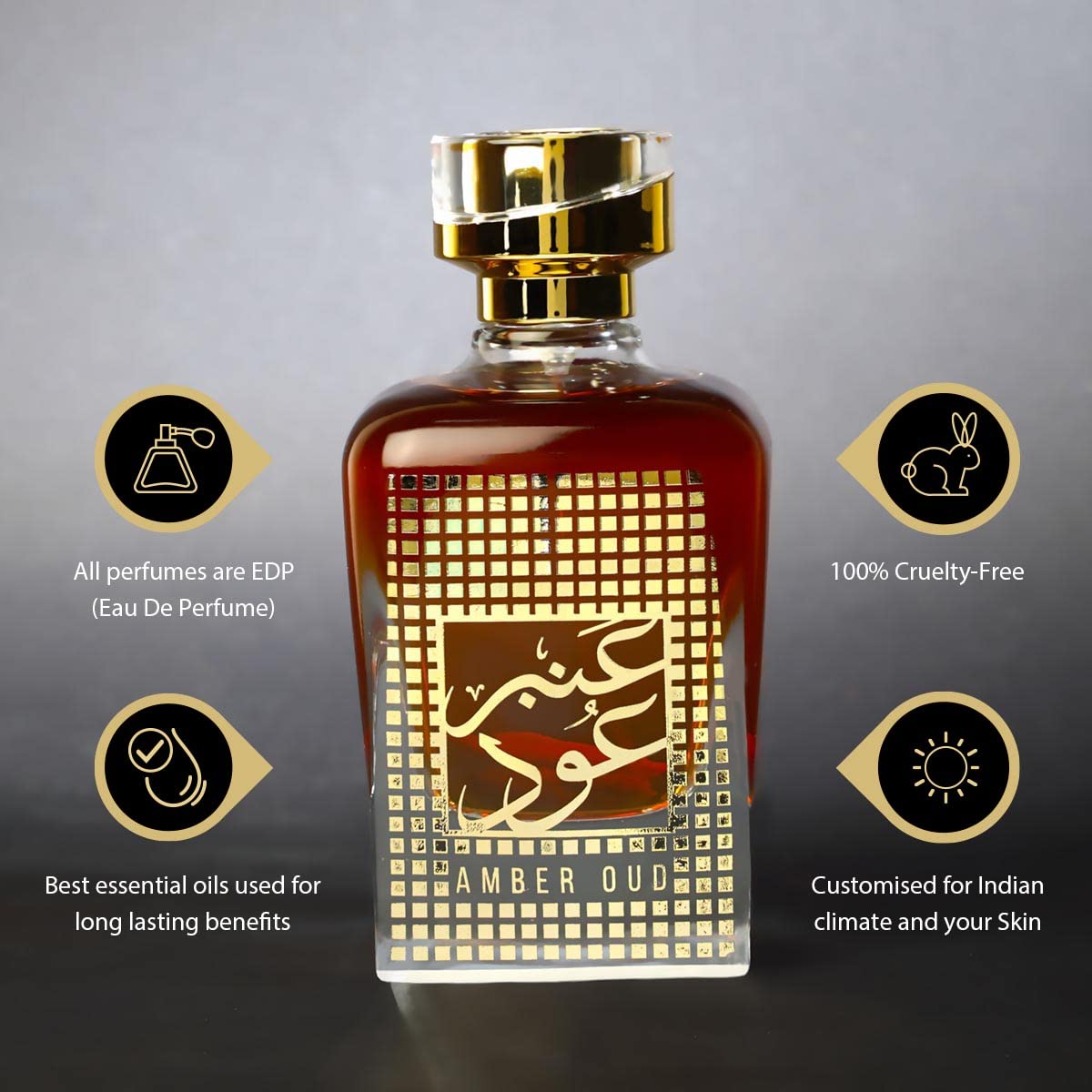 Buy NUSUK Amber Oud EDP Perfume for Men & Women - 100ml Online at