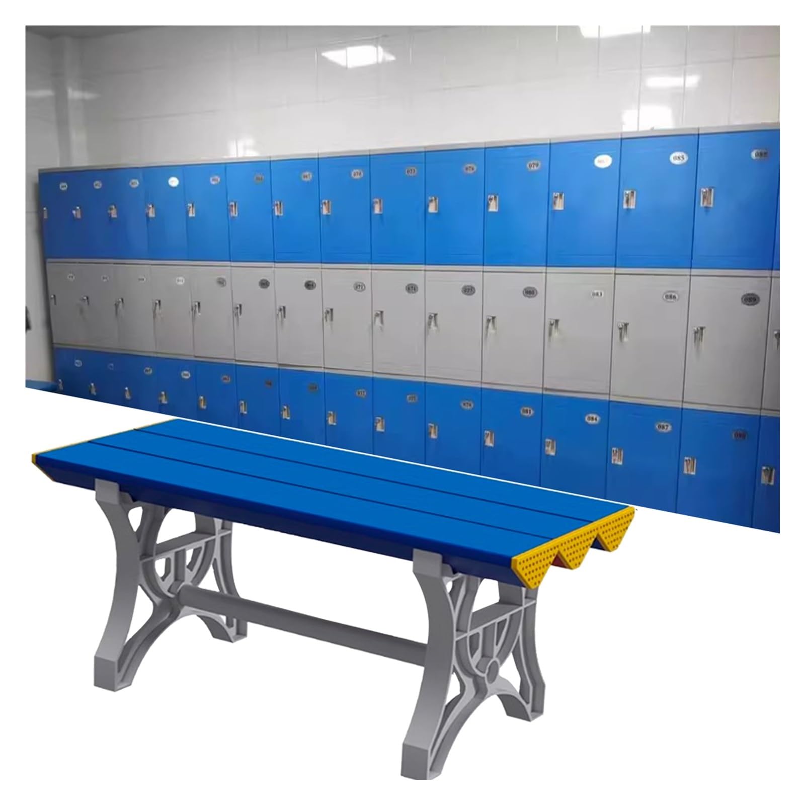 Panca da doccia impermeabile – robuste doghe in plastica ABS, ideale per cambio bagno e vestirsi scarpe, sgabello di lunga durata per uso domestico ed esterno