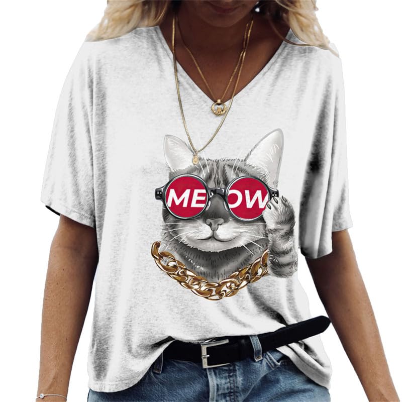 Moda Estiva Fox 3D Stampato Uomo/Donna Maniche Corte Casual Girocollo Animali T-Shirt Sport Tempo Libero Pullover Top