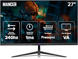Monitor Gamer Mancer Horizon Z PRO240S | 27 Pol | VA | FHD | 1ms | 240Hz | HDMI/DP | MCR-HZNP240S-BL02