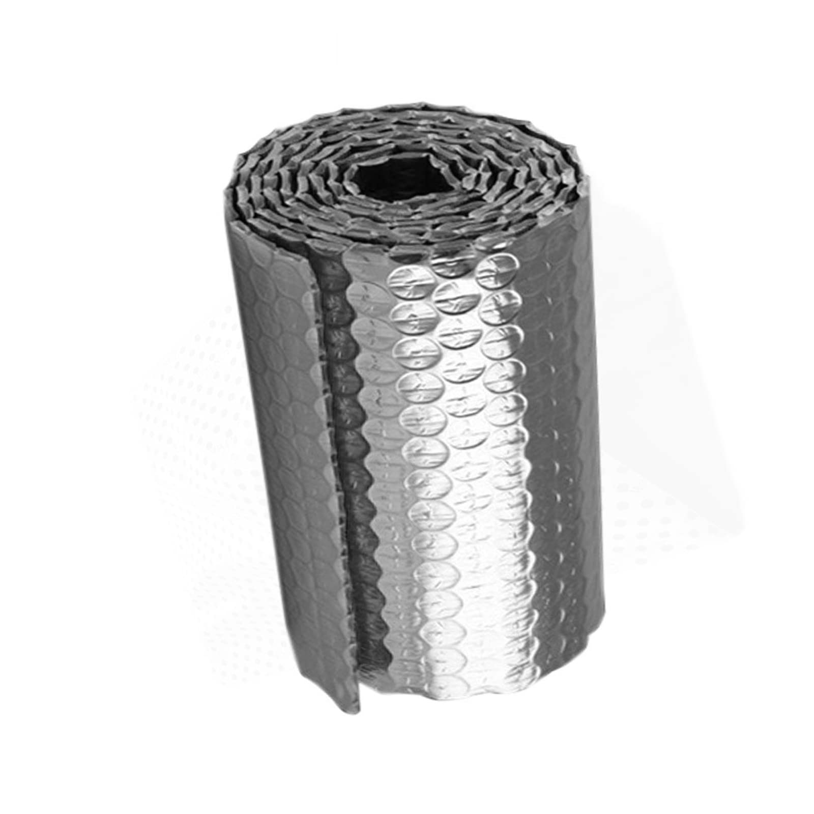 Autoadesiva Isolante Termico Pannelli Coibentati Rotolo Isolante Riflettente Pannelli Termosifoni Lamina Termoriflettente Con Bolle da Adatto per Ufficio Casa Argento Di Faci(Size:1*8m)