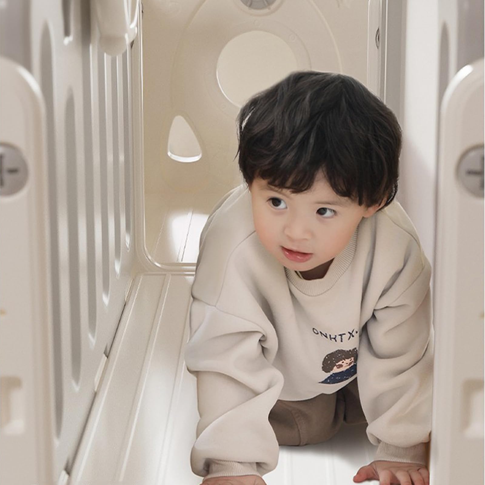 Veitoalioy Scivolo per Bambini, Scivolo per da Esterno, Centro Attività al Coperto e All'aperto Attrezzatura da Gioco Parco Giochi Giardino, Slide di Gioco Multifunzionale (XST-Blue Yellow)