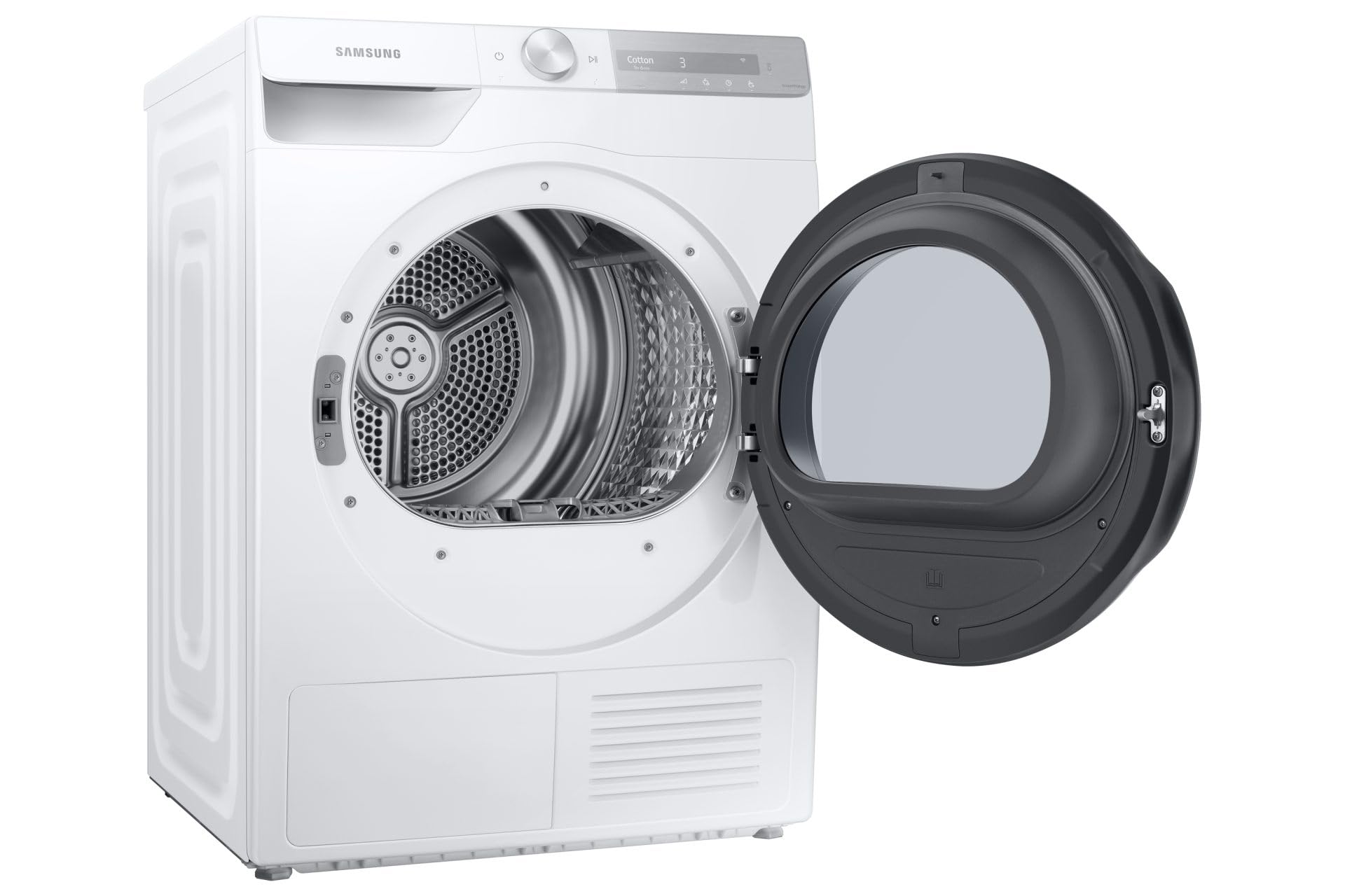 Samsung Secadora AI Control Quickdry DV90T7240BH/S3, 9 kg, bomba de calor, clase A+++, Wifi, Oblé reversible, carga frontal, 60 x 85 x 60 cm