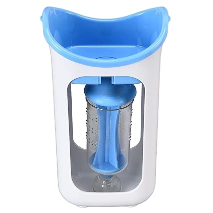Set of 2 Baby Food Processor, Manual Portable Anti Slip Baby Food Maker Silicone Puree Squeezer for Home for Restaurant for Kitchen(Blue)