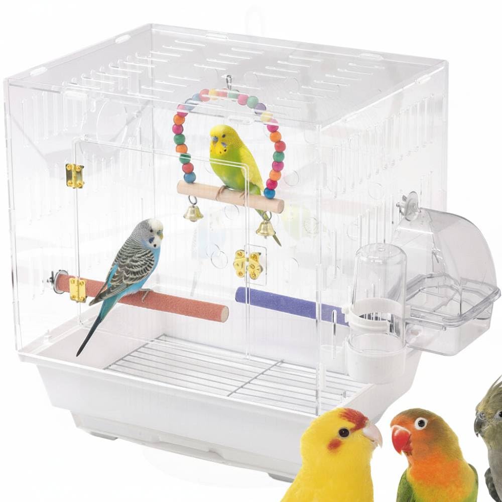 Amazon | iimono117 鳥かご アクリル [幅42.5 奥行28.5 高さ39.5