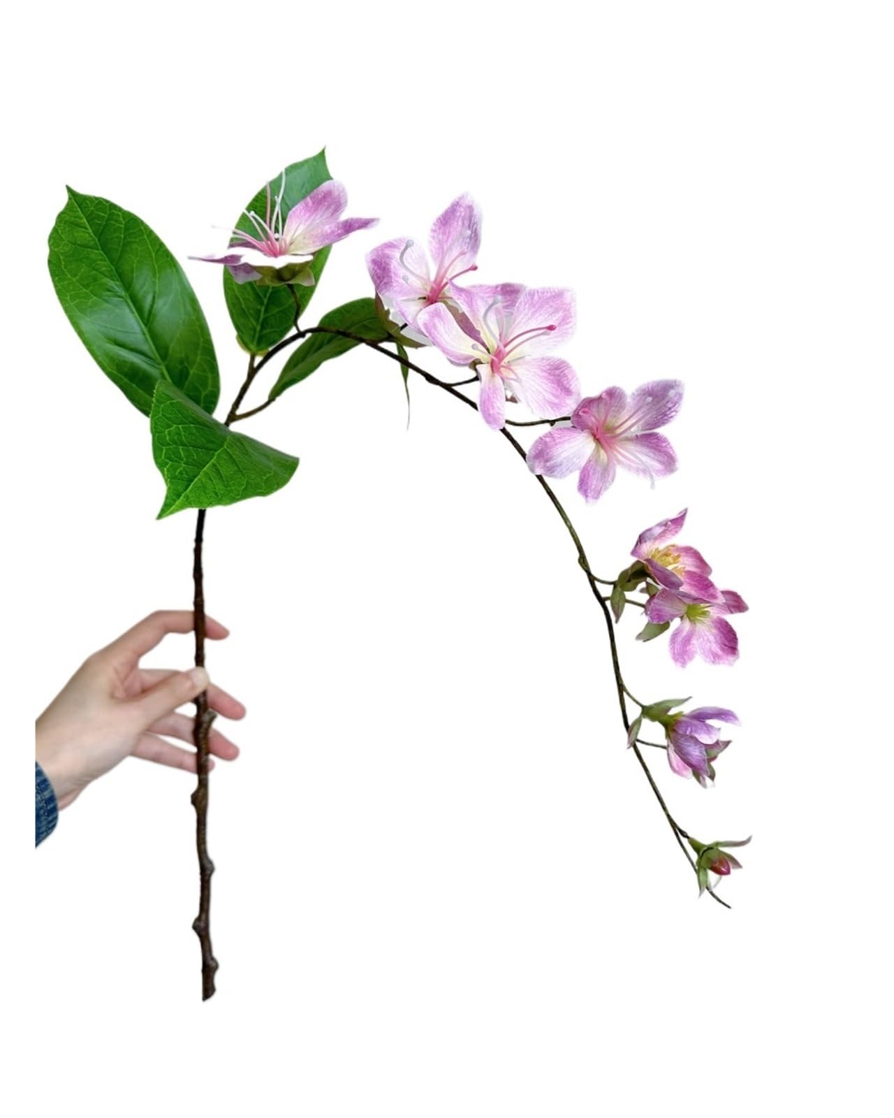 Casetlong 1PC Artificial Flowers White Silk Hanging Decoration For Wedding Decorative Home Balcony(Pink Jasmine)