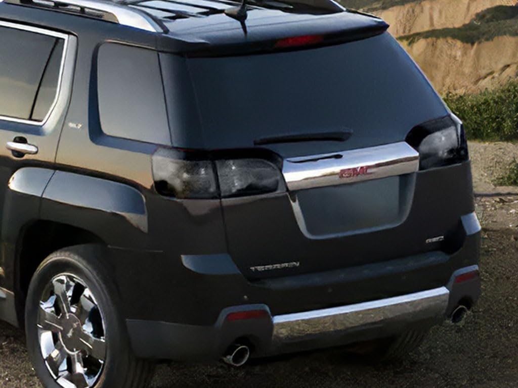 Rvinyl Tail Light Pre Cut Film Tint Cover Kit in Blackout Smoke Compatible with GMC Terrain 2010-2015 - Adhesive Backs